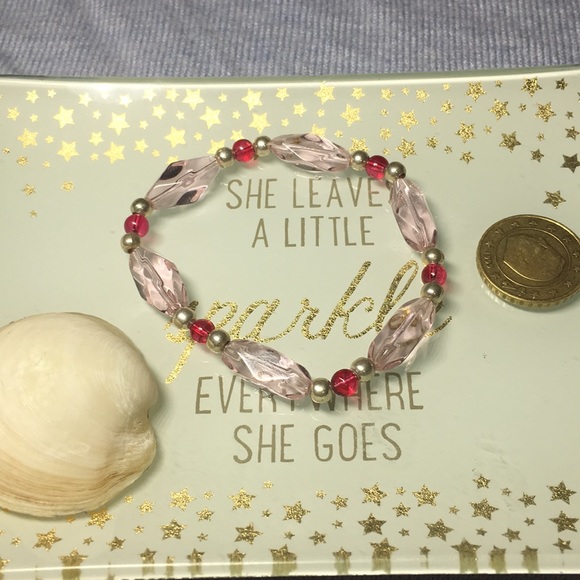 Jewelry - Beaded Bracelet - Pink